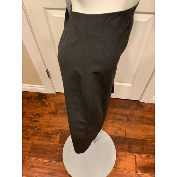 Escada Charcoal Gray Wool Pencil Skirt, Size 6 (US) 38 (EU) - Picture 3 of 7